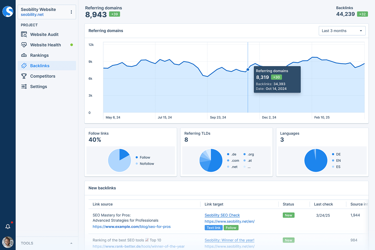 Backlink Monitoring and Analysis