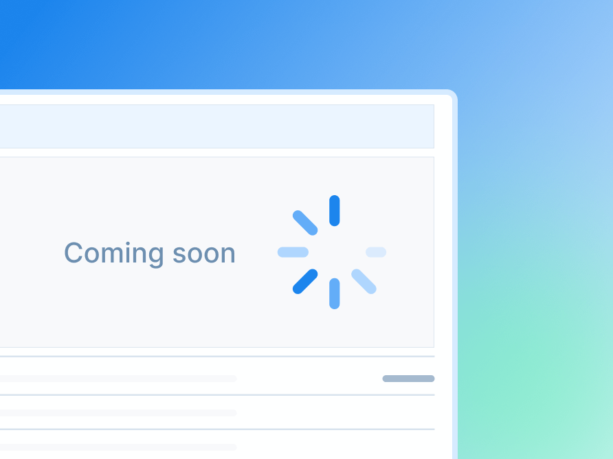 feature is coming soon