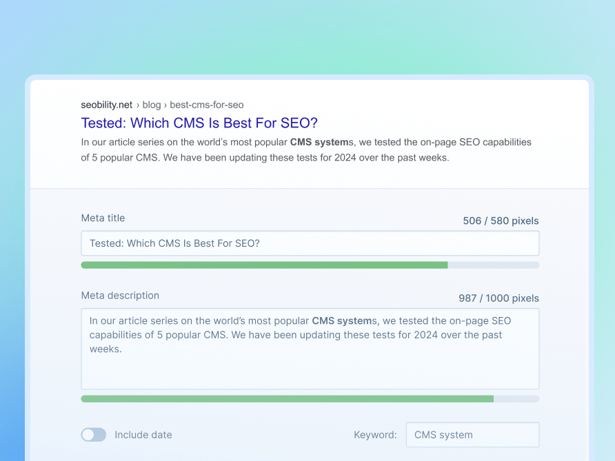 SERP Snippet Generator